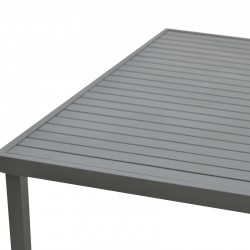 Kherson-Kliton dining table A set of 5 pakoworld aluminum and rope in anthracite shade 150x80x74cm Kherson-Kliton dining table A set of 5 pakoworld aluminum and rope in anthracite shade 150x80x74cm