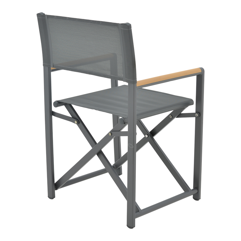 Kliton-Mabu dining table set of 5 pakoworld aluminum in anthracite shade 80x80x74cm Kliton-Mabu dining table set of 5 pakoworld aluminum in anthracite shade 80x80x74cm