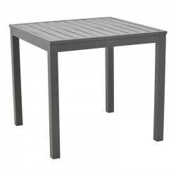 Kliton-Convince dining table set of 3 pakoworld aluminum in anthracite shade 80x80x74cm Kliton-Convince dining table set of 3 pakoworld aluminum in anthracite shade 80x80x74cm