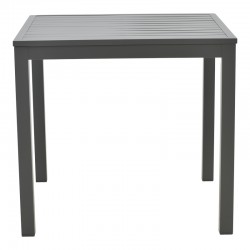 Dining table Kliton-Clutch set of 5 pakoworld aluminum in anthracite shade 80x80x74cm Dining table Kliton-Clutch set of 5 pakoworld aluminum in anthracite shade 80x80x74cm