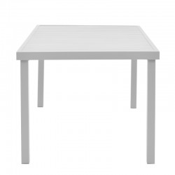 Kliton-Mabu dining table set of 5 pakoworld aluminum in white shade 150x80x74cm Kliton-Mabu dining table set of 5 pakoworld aluminum in white shade 150x80x74cm