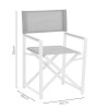 Kliton-Mabu dining table set of 5 pakoworld aluminum in white shade 150x80x74cm