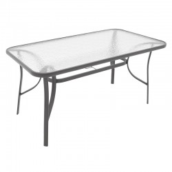Dining table Ensure-Confidence set of 5 pakoworld metal in anthracite shade120x70x70cm Dining table Ensure-Confidence set of 5 pakoworld metal in anthracite shade120x70x70cm