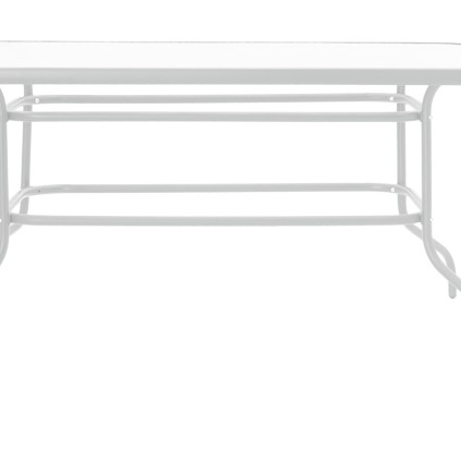 Τραπεζαρία Valor-Confidence σετ 5τεμ pakoworld μέταλλο σε λευκή απόχρωση 140x80x70εκ