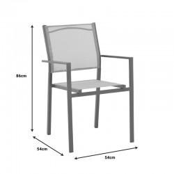 Dining table Valor-Confidence B set of 3 pakoworld metal in white shade D60x70cm Dining table Valor-Confidence B set of 3 pakoworld metal in white shade D60x70cm
