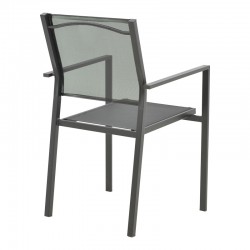 Dining table Vergo-Confidence set of 3 pakoworld metal in black shade D60x70cm Dining table Vergo-Confidence set of 3 pakoworld metal in black shade D60x70cm