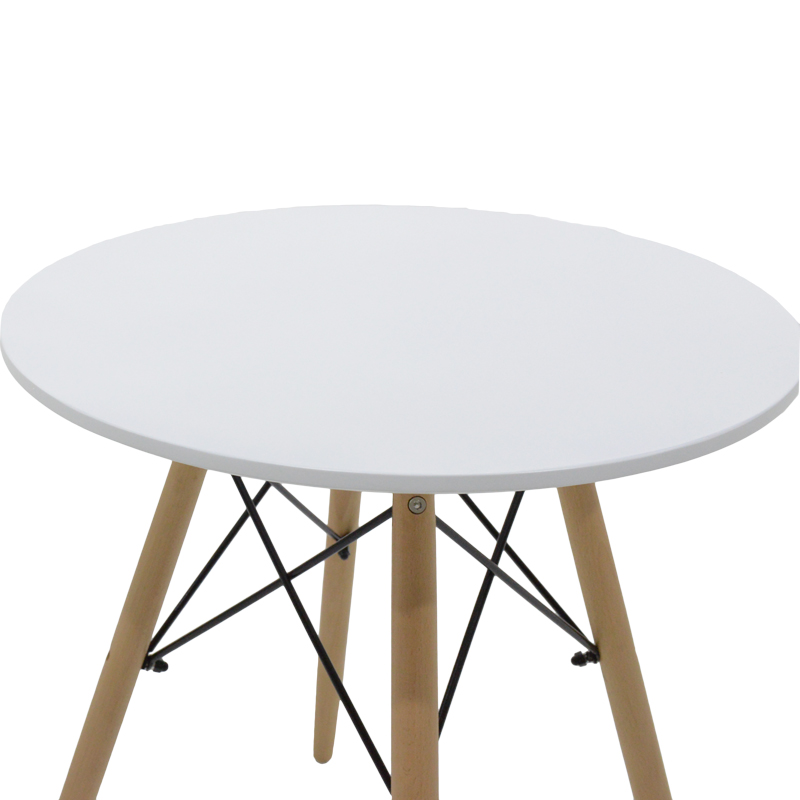 Aurora-Julita pakoworld dining table set of 3 pp-mdf in grey-white-natural color D60x73cm Aurora-Julita pakoworld dining table set of 3 pp-mdf in grey-white-natural color D60x73cm