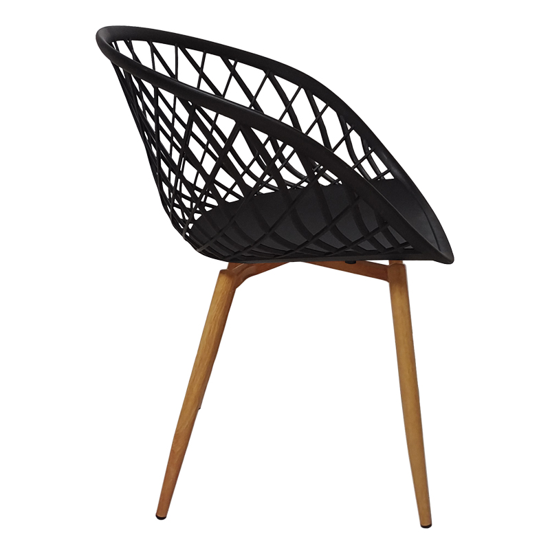 Ezra-Julita pakoworld dining table set of 3 pp-mdf in black-natural color D80x73cm Ezra-Julita pakoworld dining table set of 3 pp-mdf in black-natural color D80x73cm