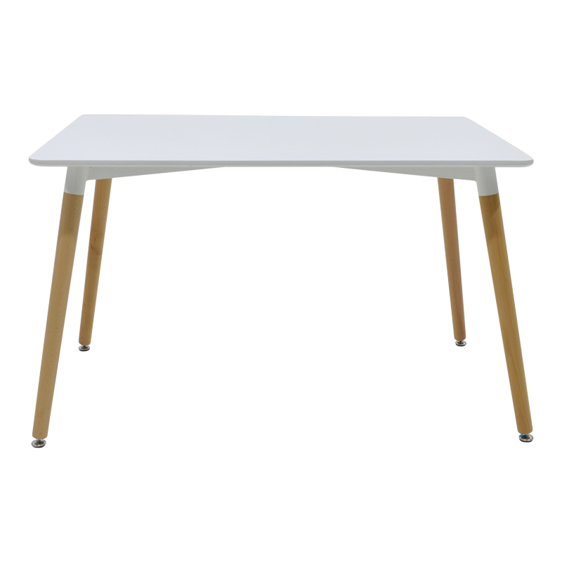 Ezra-Natali pakoworld dining table set of 5 pp-mdf in white-natural color 120x80x76cm Ezra-Natali pakoworld dining table set of 5 pp-mdf in white-natural color 120x80x76cm