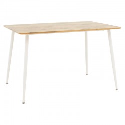 Aurora-Cuba pakoworld dining table set of 5 pp-mdf in white-sonoma color 120x80x75cm Aurora-Cuba pakoworld dining table set of 5 pp-mdf in white-sonoma color 120x80x75cm