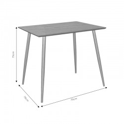 Ezra-Cuba pakoworld dining table set of 3 pp-mdf in black-sonoma color 70x70x75cm Ezra-Cuba pakoworld dining table set of 3 pp-mdf in black-sonoma color 70x70x75cm