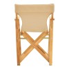 Kompa pakoworld director's chair, solid beech wood, natural - Nexus beige fabric