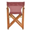 Kompa pakoworld director's chair walnut  solid beech wood and burgundy red fabric