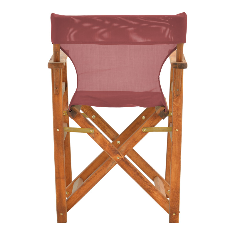 Kompa pakoworld director\'s chair walnut solid beech wood and burgundy red fabric Kompa pakoworld director\'s chair walnut solid beech wood and burgundy red fabric