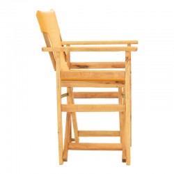 Kompa pakoworld director\'s chair natural color solid beech wood and yellow fabric Kompa pakoworld director\'s chair natural color solid beech wood and yellow fabric