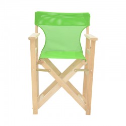 Kompa pakoworld director\'s chair inpainted wood color solid beech wood and green fabric Kompa pakoworld director\'s chair inpainted wood color solid beech wood and green fabric