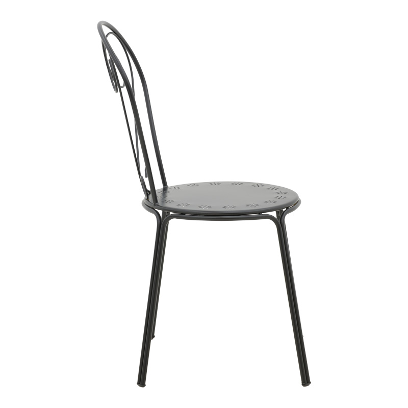 Watson-Chari pakoworld dining set 3pcs metal in black shade Watson-Chari pakoworld dining set 3pcs metal in black shade