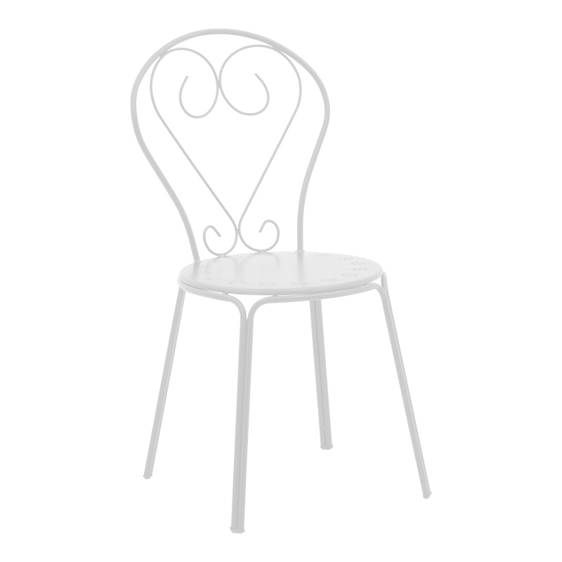 Watson-Chari pakoworld dining set 3pcs metal in white shade Watson-Chari pakoworld dining set 3pcs metal in white shade