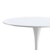 Elijah-Gaston pakoworld dining table set of 3 pp-pu in grey-white color with natural legs Φ60x74cm
