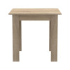 Dining table set of 3 pieces Manka-Parker pakoworld madf in black-sonoma color 80x80x77cm