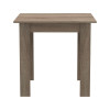 Τραπεζαρία Manka-Parker pakoworld σετ 3τεμ mdf σε μαύρη-sonoma truffle απόχρωση 80x80x77εκ