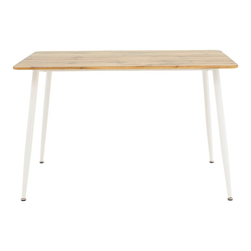 Τραπεζαρία Cuba-Parker pakoworld σετ 5τεμ sonoma-λευκό 120x80x75εκ