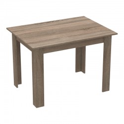 Τραπεζαρία Manka-Bella pakoworld σετ 5τεμ σε sonoma truffle απόχρωση 110x80x70εκ