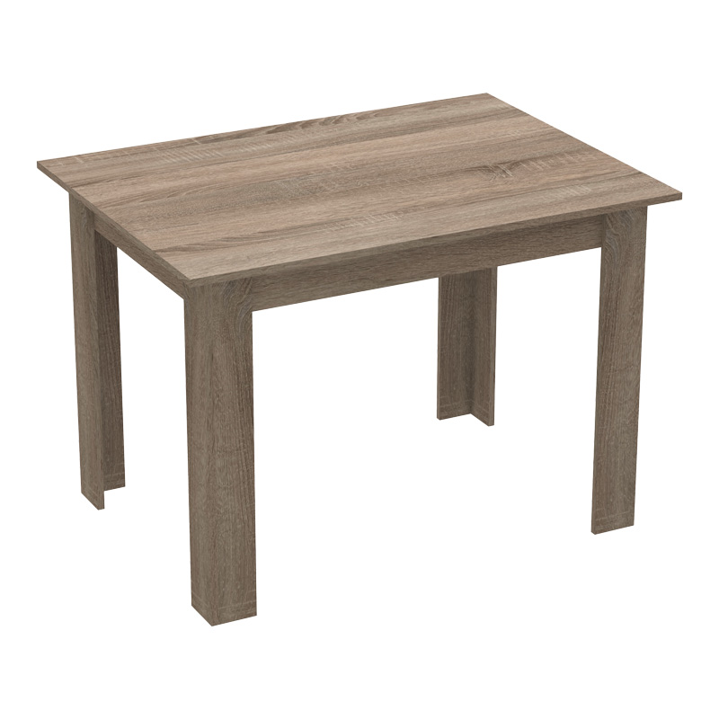 Τραπεζαρία Manka-Bella pakoworld σετ 5τεμ σε sonoma truffle απόχρωση 110x80x70εκ