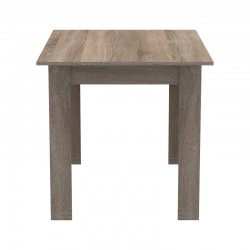 Τραπεζαρία Manka-Bella pakoworld σετ 5τεμ σε sonoma truffle απόχρωση 110x80x70εκ