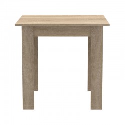 Τραπεζαρία Manka I-Bella pakoworld σετ 3τεμ σε sonoma απόχρωση 80x80x77εκ