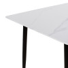 Aurora I-Gustas pakoworld dining table set of 5 pieces white marble-white 120x80x76cm