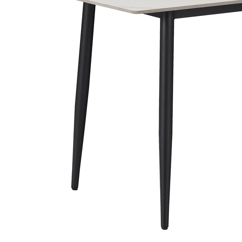 Azori-Gustas pakoworld dining table set of 5 sintered stone-black-anthracite 120x60x75cm