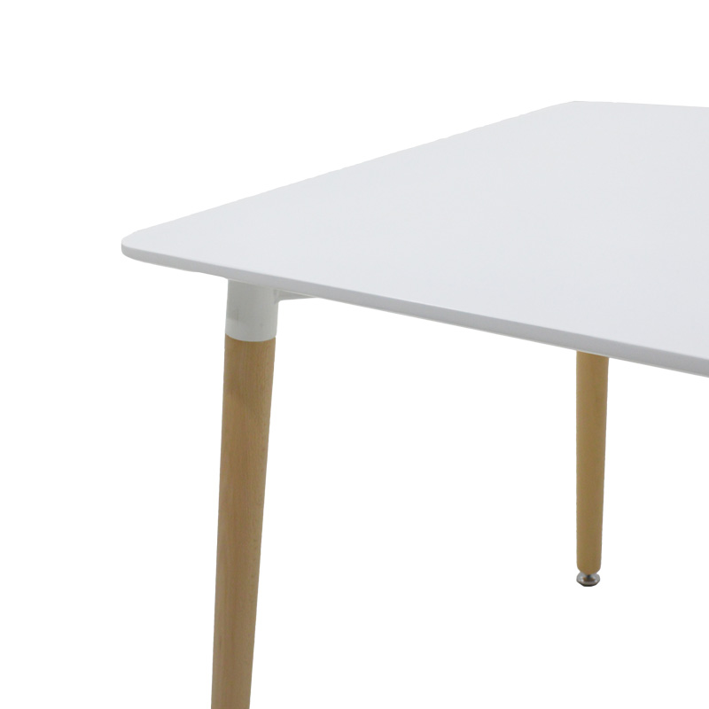 Dining table Natali-Noor pakoworld set of 3 pcs MDF white-dark grey-natural legs 80x80x76cm Dining table Natali-Noor pakoworld set of 3 pcs MDF white-dark grey-natural legs 80x80x76cm