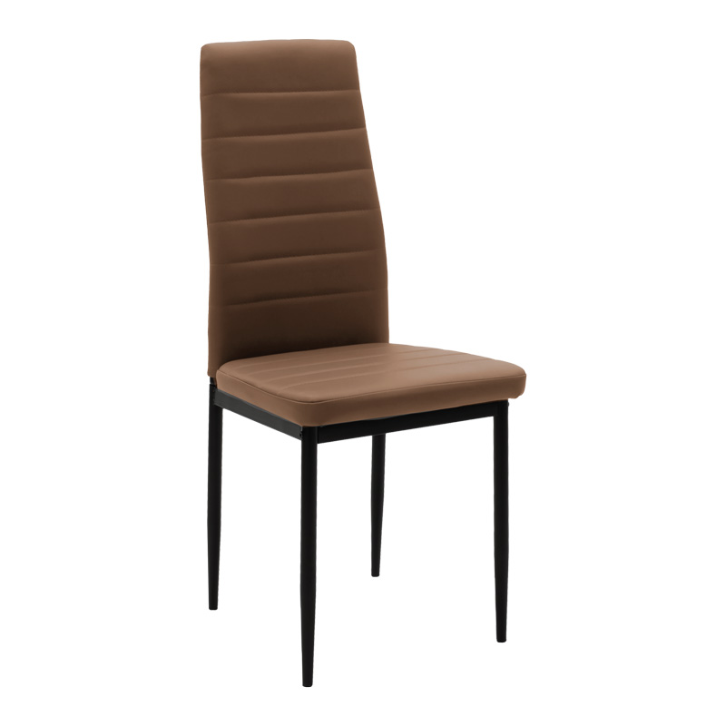 Dining table Balou-Parker pakoworld set of 5 pcs black-brown D100x73cm