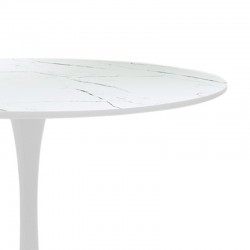 Dining table Balou-Parker pakoworld set of 5 pcs white D120x73cm