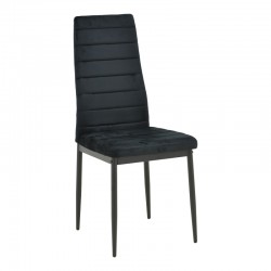 Dining table Balou-Parker pakoworld set of 5 pcs black D100x73cm