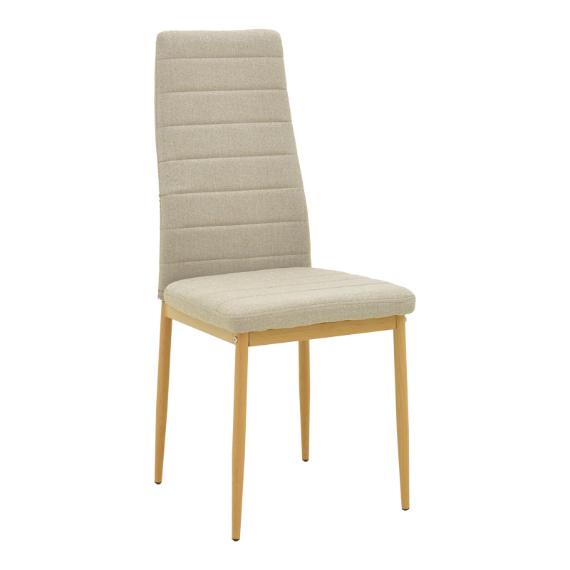 Dining table Balou-Parker pakoworld set of 5 pcs white-beige D100x73cm