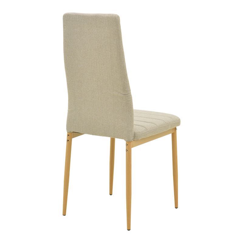 Dining table Balou-Parker pakoworld set of 5 pcs white-beige D100x73cm