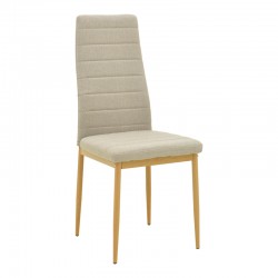 Dining table Balou-Parker pakoworld set of 5 pcs white-beige D120x73cm