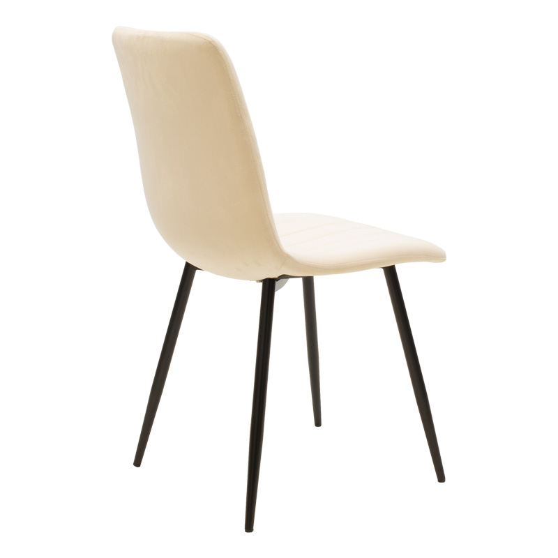 Dining table Balou-Noor pakoworld set of 5 MDF black-beige D100x73cm