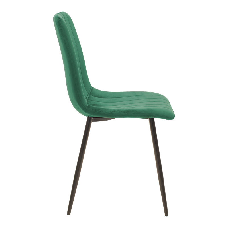Dining table Balou-Noor pakoworld set of 5 MDF black-green D100x73cm