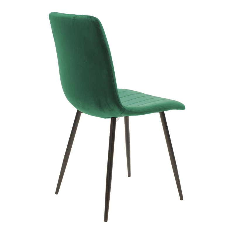 Dining table Balou-Noor pakoworld set of 5 MDF black-green D100x73cm