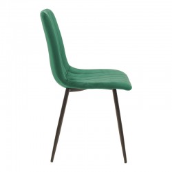 Dining table Balou-Noor pakoworld set of 5 MDF black-green D120x73cm
