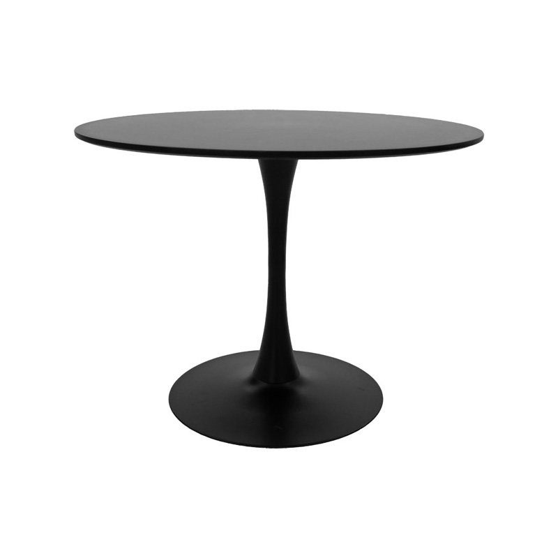 Dining table Balou-Houlian pakoworld set of 3 pcs MDF black-mint fabric D80x73cm