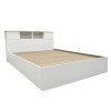 Olympus White Bedroom Set with Bed 140x200cm Set of 3pcs