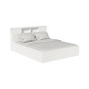 Olympus White Bedroom Set with Bed 140x200cm Set of 2pcs