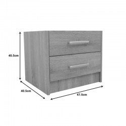 Olympus Sonoma Bedroom Set with Bed 100x200cm Set of 2pcs