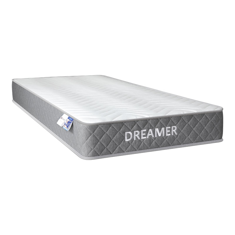 Bed with mattress Athos-Dreamer pakoworld sonoma-white 90x190cm