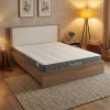 Bed with mattress Athos-Dreamer pakoworld sonoma-white 160x200cm