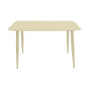 Dining set Heven Vista pakoworld set of 7pices champagne aluminum 120x70x72cm